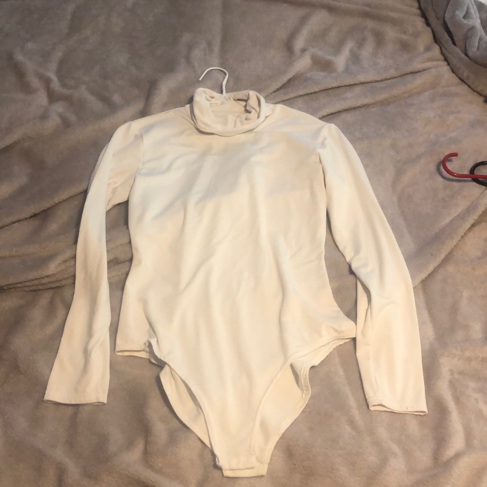 Thick white bodysuit